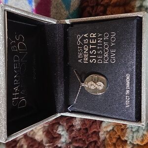 Best Friend/ Sister Diamond Necklace